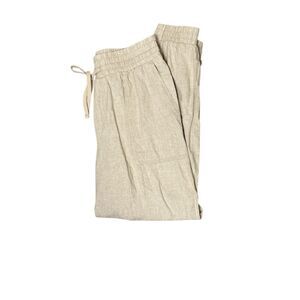 A New Day Linen-Blend Jogger Style Casual Pants - Women's Size Medium